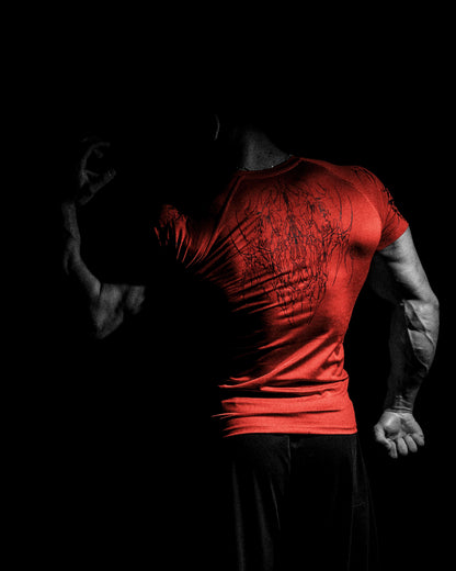 BLOODLUST RED COMPRESSİON T-SHİRT