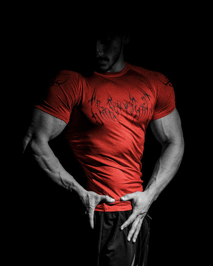 BLOODLUST RED COMPRESSİON T-SHİRT