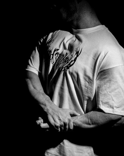 BLOODLUST WHİTE OVERSİZE T-SHİRT