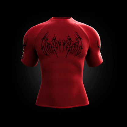 BLOODLUST RED COMPRESSİON T-SHİRT