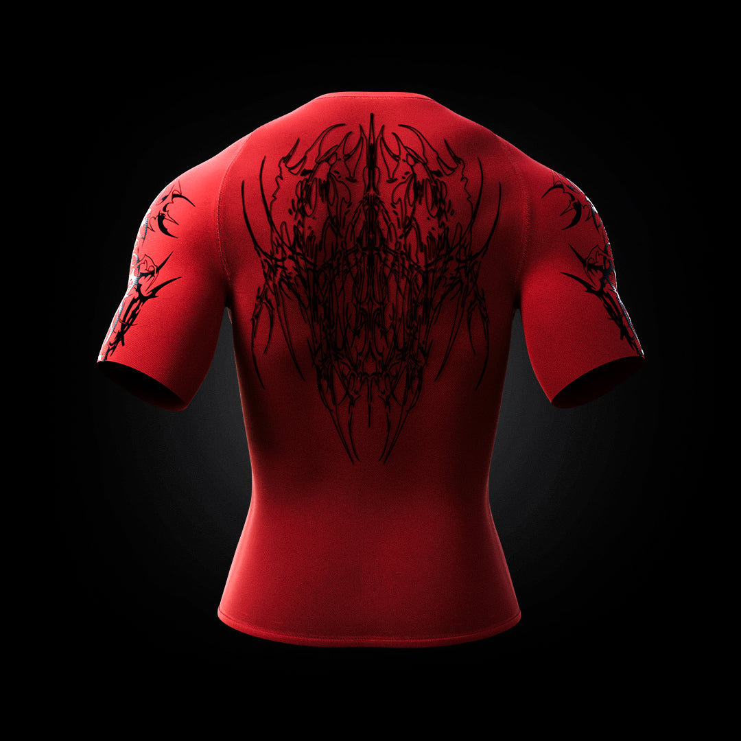 BLOODLUST RED COMPRESSİON T-SHİRT