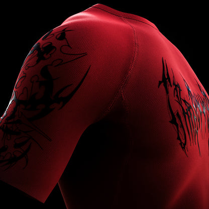 BLOODLUST RED COMPRESSİON T-SHİRT